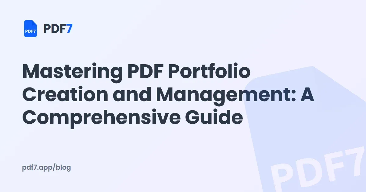 Mastering PDF Portfolio Creation and Management: A Comprehensive Guide
