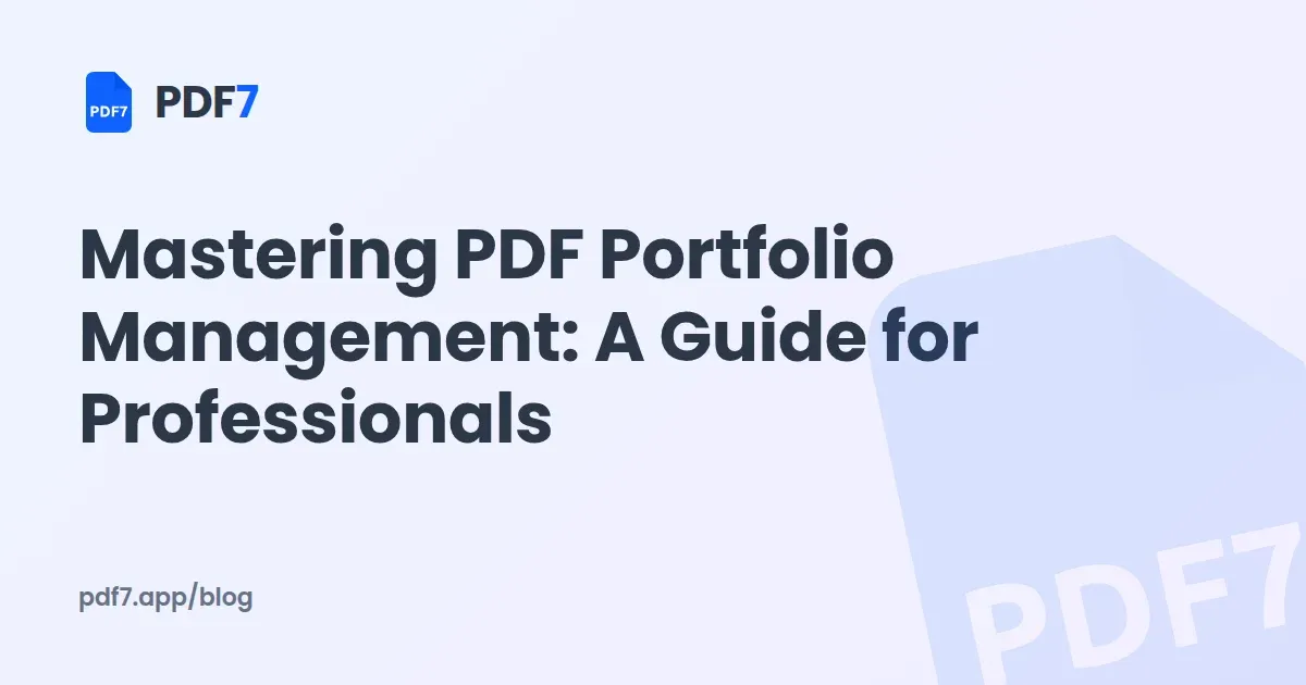 Mastering PDF Portfolio Management: A Guide for Professionals